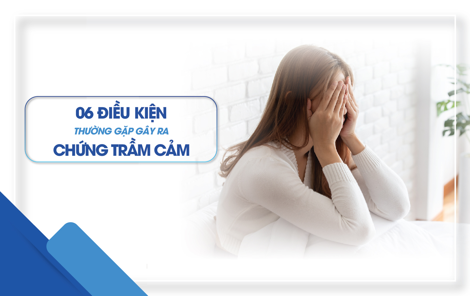 6 Điều kiện thường gặp gây ra chứng trầm cảm