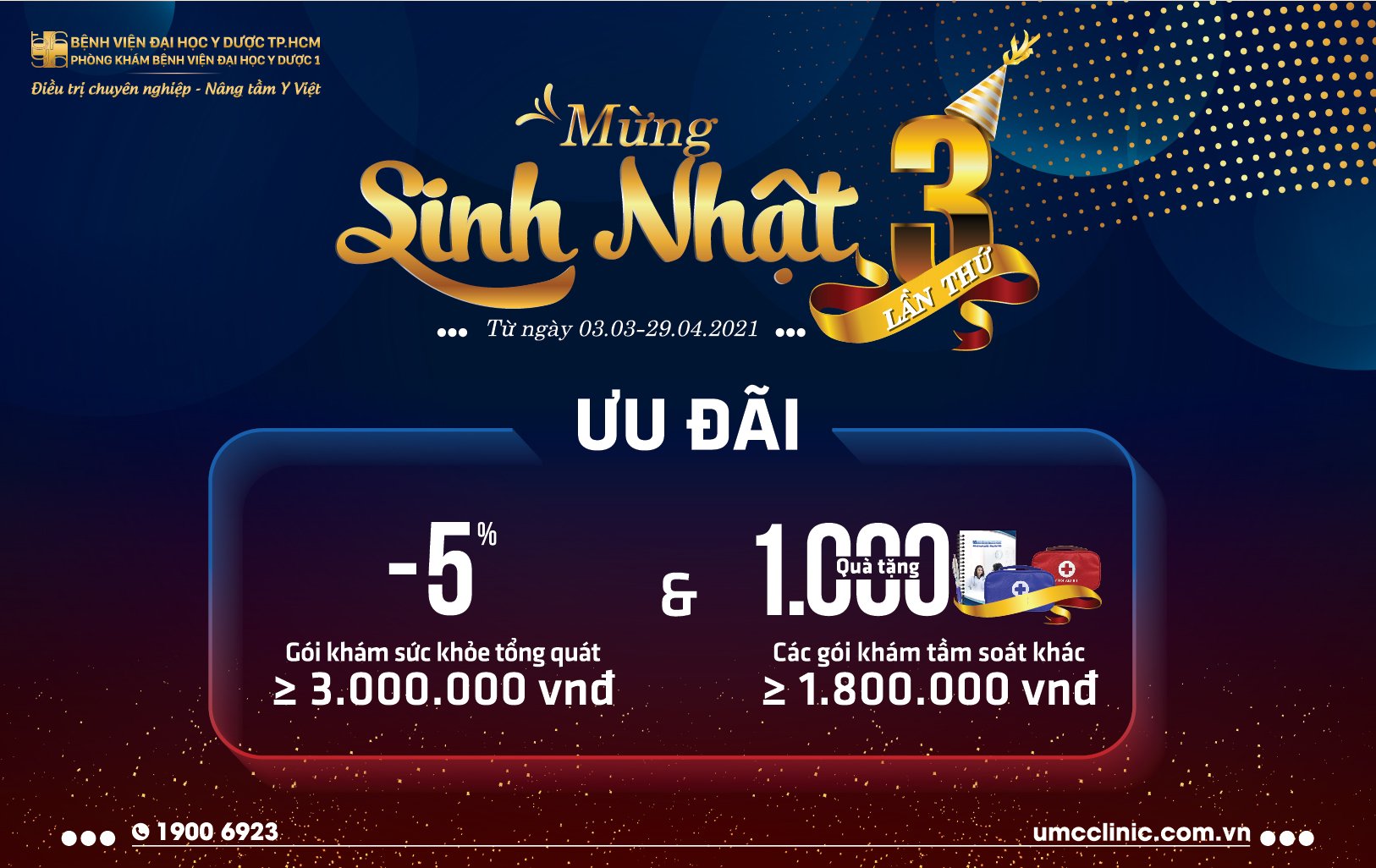 Ưu đãi đặc biệt mừng sinh nhật lần thứ 3