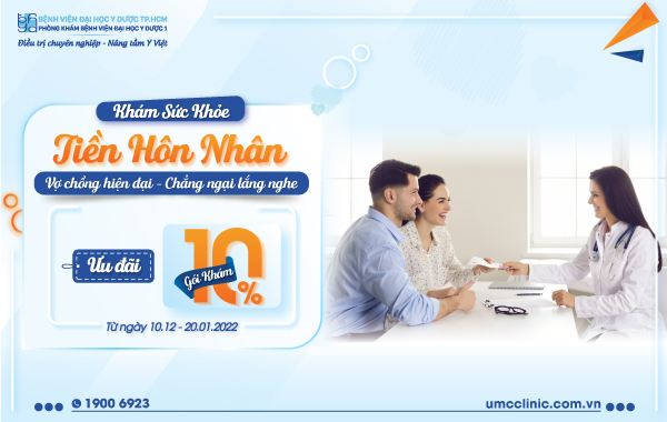 CHƯƠNG TRÌNH ƯU ĐÃI GÓI KHÁM SỨC KHOẺ TIỀN HÔN NHÂN