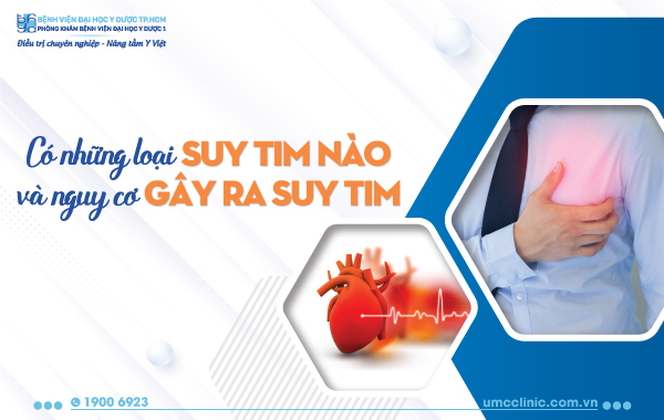 CÓ NHỮNG LOẠI SUY TIM NÀO VÀ NGUY CƠ GÂY SUY TIM
