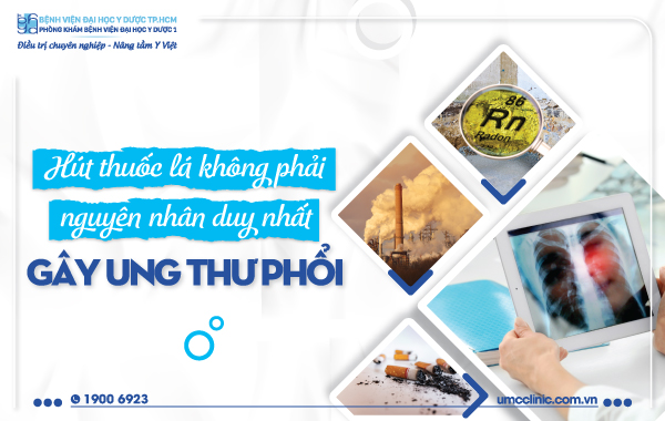 THUỐC LÁ KHÔNG PHẢI LÀ NGUYÊN NHÂN DUY NHẤT GÂY UNG THƯ PHỔI