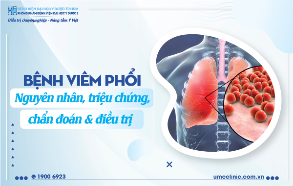 BỆNH VIÊM PHỔI NGUYÊN NHÂN, TRIỆU CHỨNG, CHẨN ĐOÁN, ĐIỀU TRỊ VÀ PHÒNG NGỪA