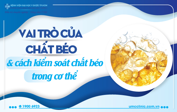 VAI TRÒ CỦA CHẤT BÉO VÀ CÁCH KIỂM SOÁT CHẤT BÉO TRONG CƠ THỂ