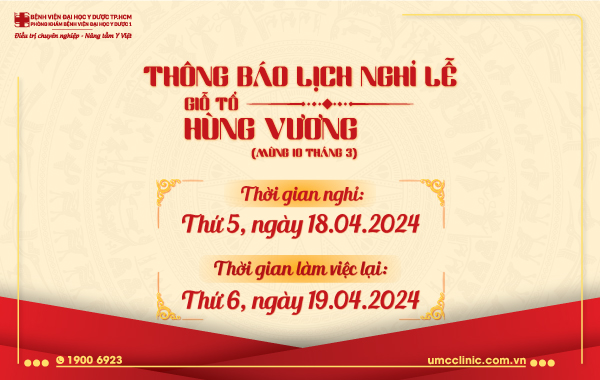 THÔNG BÁO LỊCH NGHỈ LỄ GIỖ TỔ HÙNG VƯƠNG NĂM 2O24