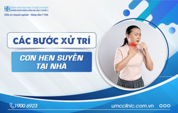 CÁC BƯỚC XỬ TRÍ CƠN HEN SUYỄN TẠI NHÀ HIỆU QUẢ