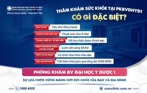 ƯU ĐIỂM ĐẶC BIỆT KHI KHÁM SỨC KHỎE TẠI PKBVDHYD1